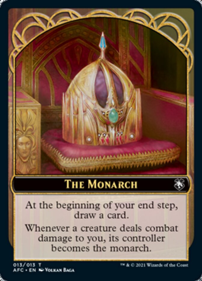 Dragon Spirit // The Monarch Double-Sided Token [Dungeons & Dragons: Adventures in the Forgotten Realms Commander Tokens] | Odin's Place