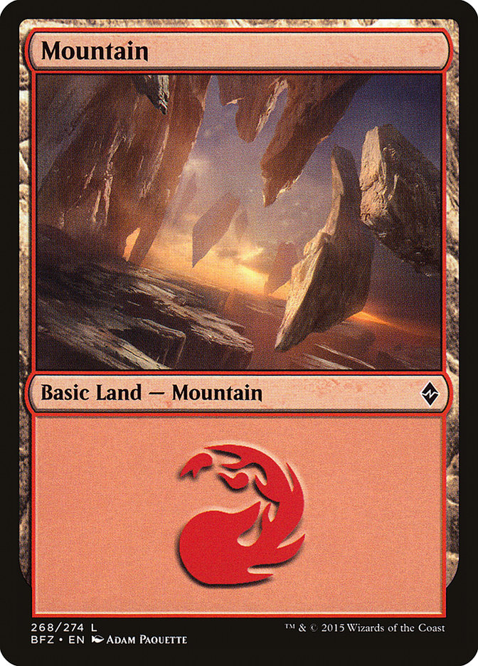 Mountain (268) [Battle for Zendikar] | Odin's Place