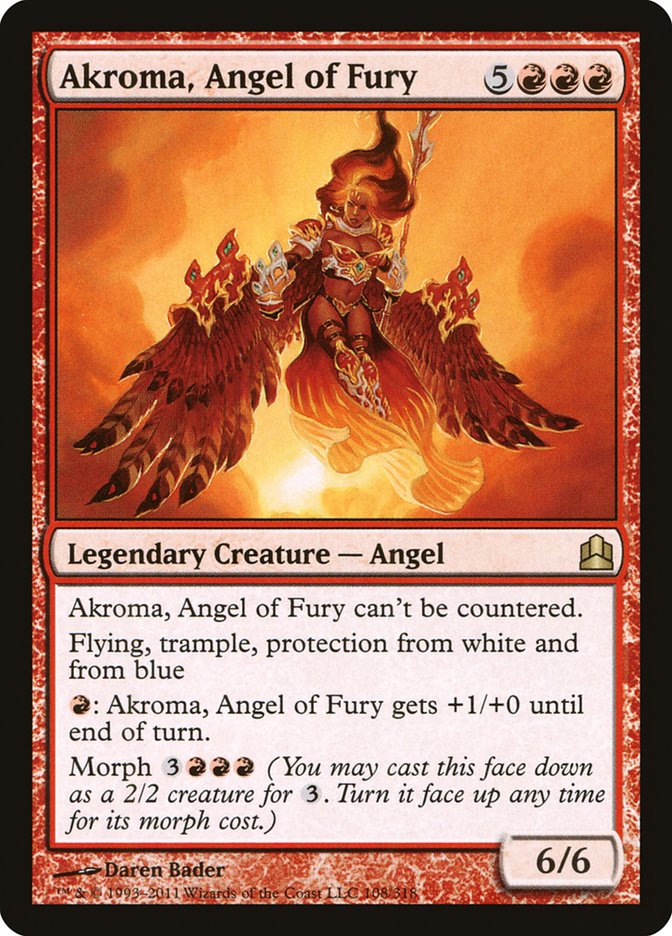 Akroma, Angel of Fury (108) [Commander 2011] | Odin's Place