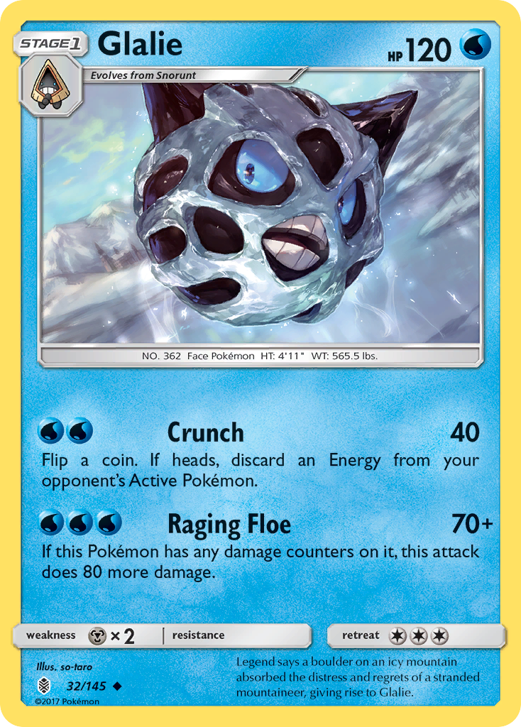 Glalie (32/145) [Sun & Moon: Guardians Rising] | Odin's Place