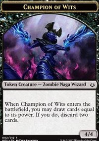Champion of Wits // Warrior Double-Sided Token [Hour of Devastation Tokens] | Odin's Place