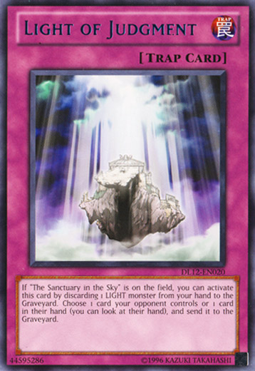 Light of Judgment (Blue) [DL12-EN020] Rare | Odin's Place