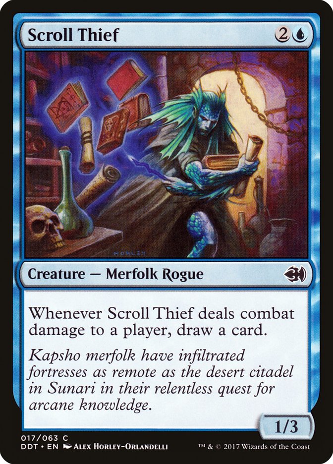 Scroll Thief (17) [Duel Decks: Merfolk vs. Goblins] | Odin's Place