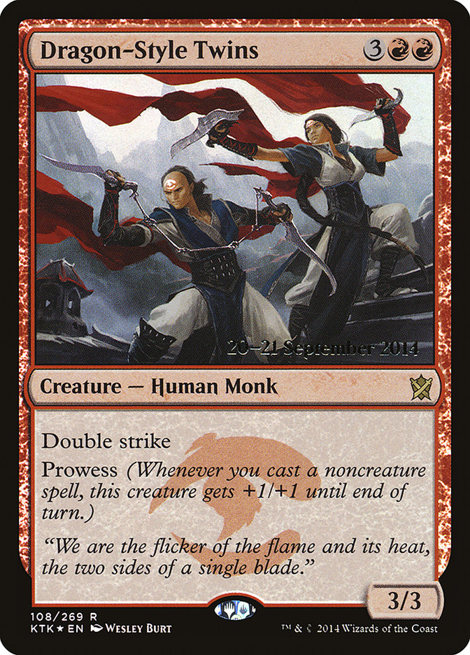 Dragon-Style Twins (108) [Khans of Tarkir Prerelease Promos] | Odin's Place