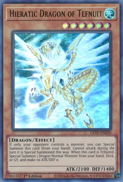 Hieratic Dragon of Tefnuit [GFTP-EN050] Ultra Rare | Odin's Place