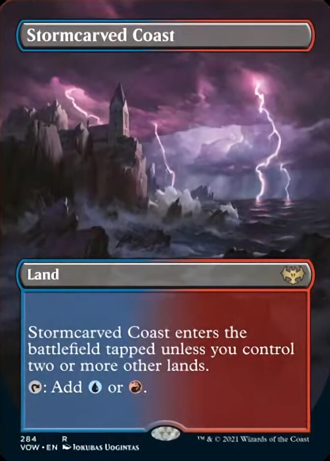 Stormcarved Coast (Borderless Alternate Art) [Innistrad: Crimson Vow] | Odin's Place