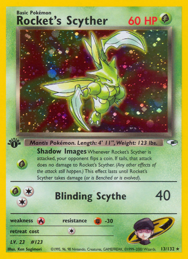 Rocket's Scyther (13/132) [Gym Heroes 1st Edition] | Odin's Place