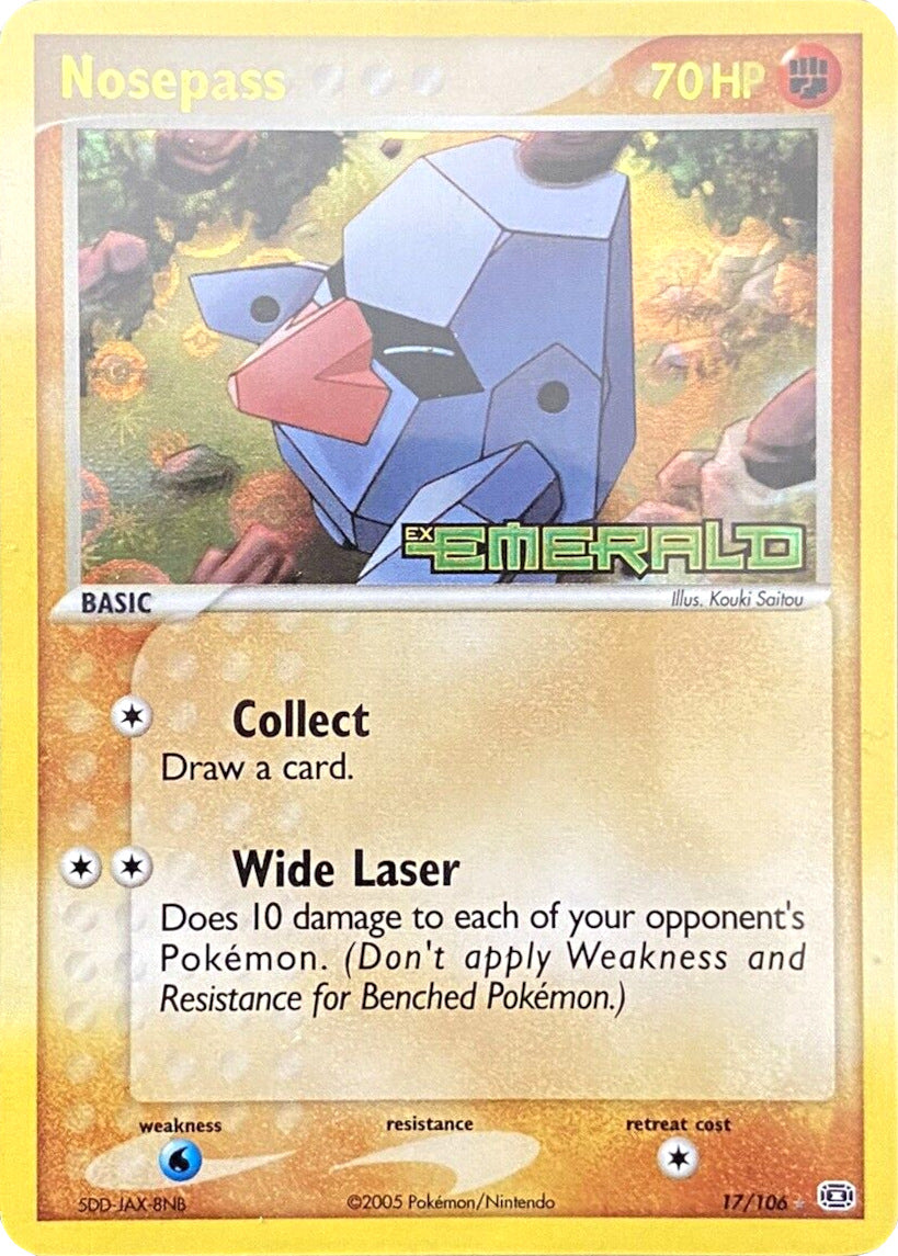 Nosepass (17/106) (Stamped) [EX: Emerald] | Odin's Place