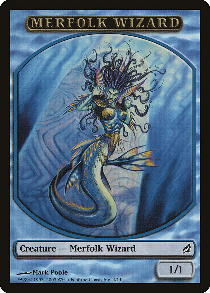 Merfolk Wizard Token (4) [Lorwyn Tokens] | Odin's Place