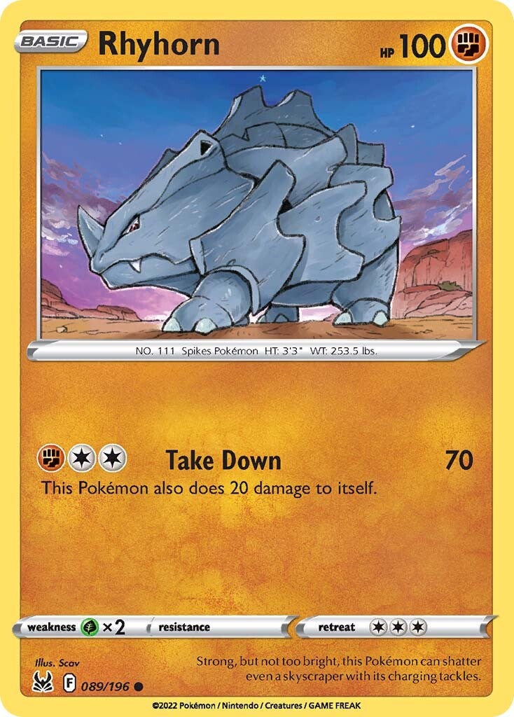 Rhyhorn (089/196) [Sword & Shield: Lost Origin] | Odin's Place