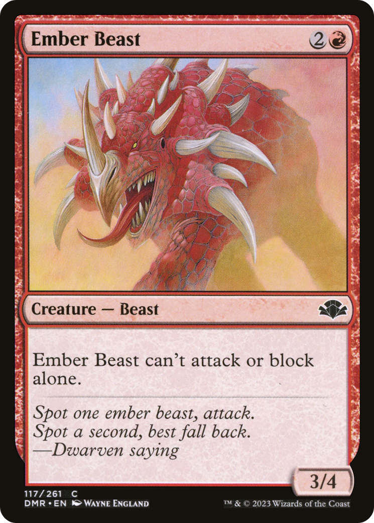 Ember Beast [Dominaria Remastered] | Odin's Place