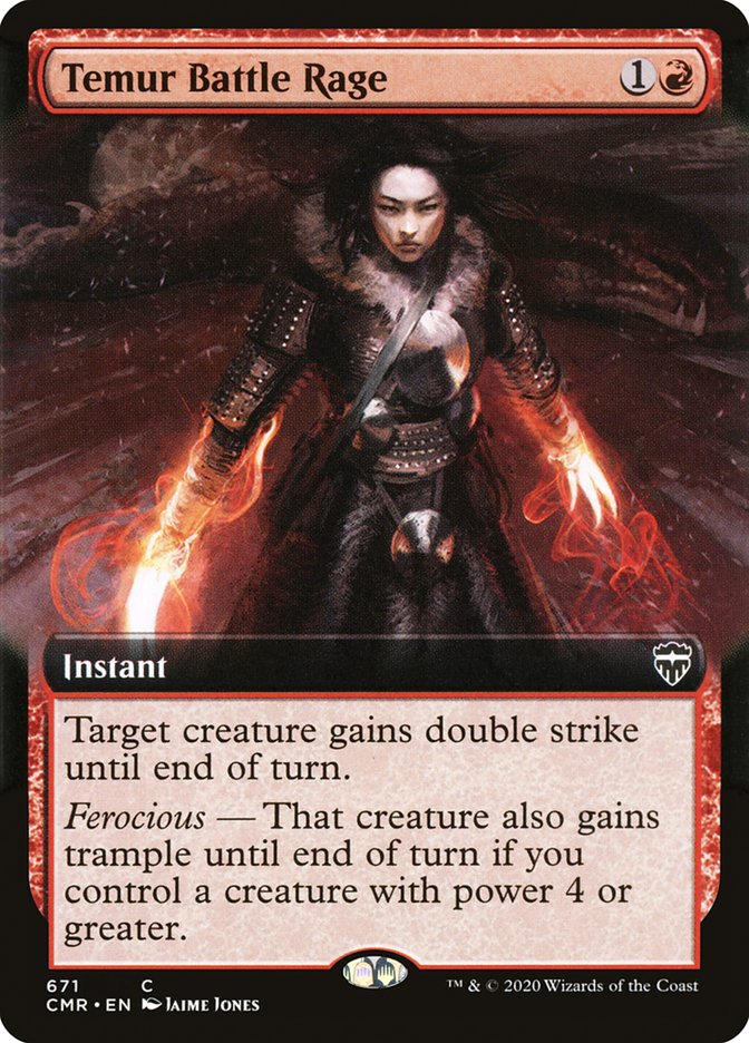 Temur Battle Rage (Extended Art) [Commander Legends] | Odin's Place