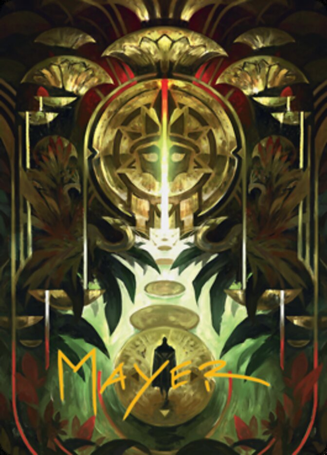 Jetmir's Garden 1 Art Card (Gold-Stamped Signature) [Streets of New Capenna Art Series] | Odin's Place