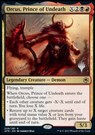 Orcus, Prince of Undeath (Promo Pack) [Dungeons & Dragons: Adventures in the Forgotten Realms Promos] | Odin's Place