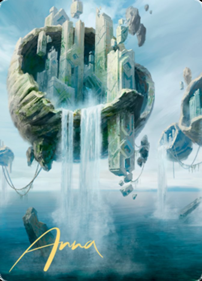 Island 2 Art Card (Gold-Stamped Signature) [Zendikar Rising Art Series] | Odin's Place