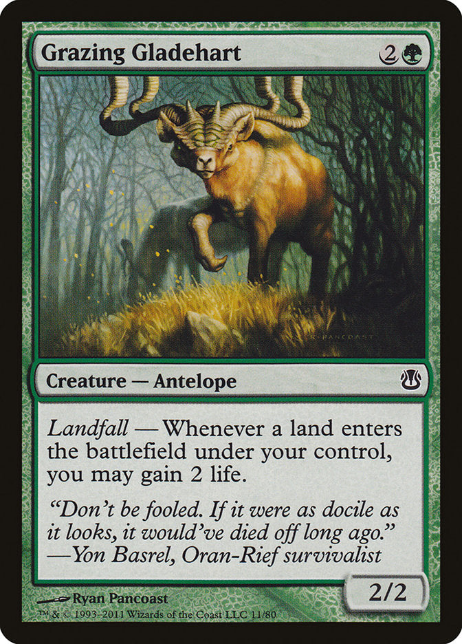 Grazing Gladehart (11) [Duel Decks: Ajani vs. Nicol Bolas] | Odin's Place