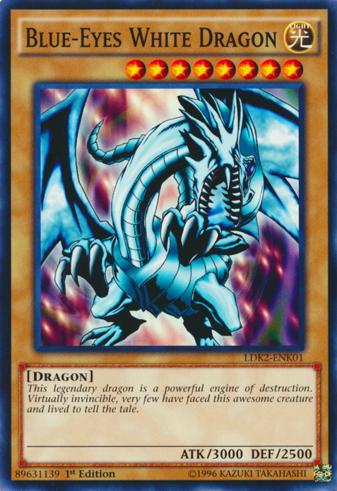 Blue-Eyes White Dragon (Version 1) [LDK2-ENK01] Common | Odin's Place