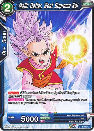 Majin Defier, West Supreme Kai (BT3-039) [Cross Worlds] | Odin's Place