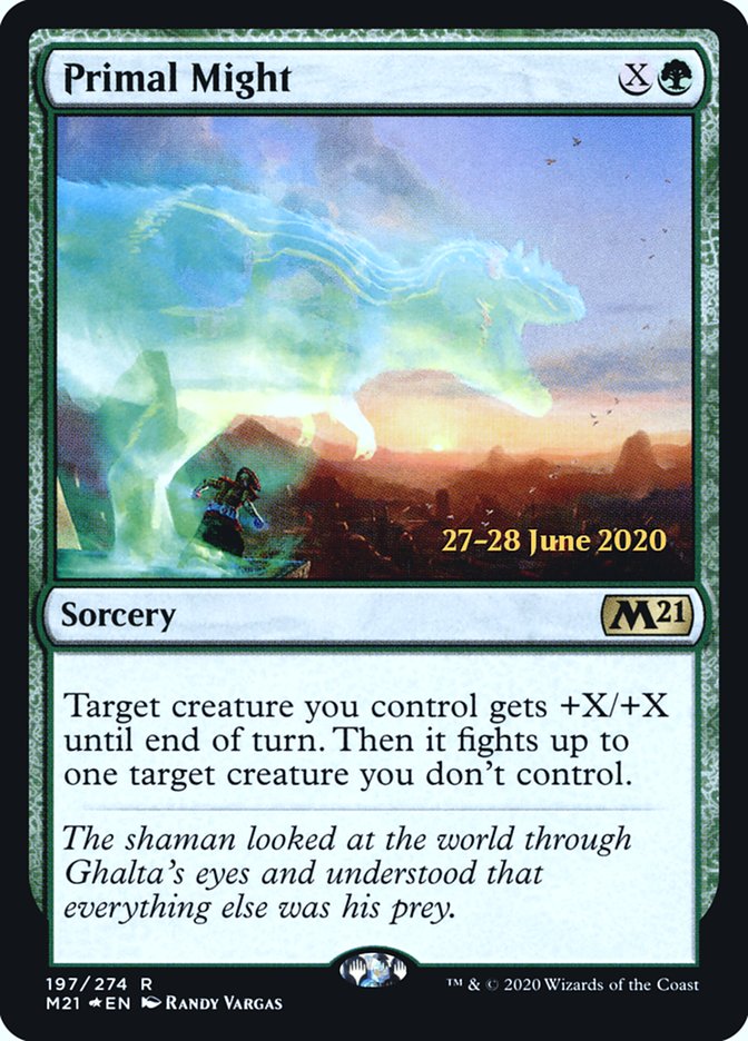 Primal Might [Core Set 2021 Prerelease Promos] | Odin's Place