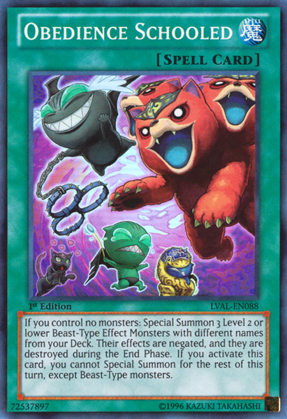 Obedience Schooled [LVAL-EN088] Super Rare | Odin's Place