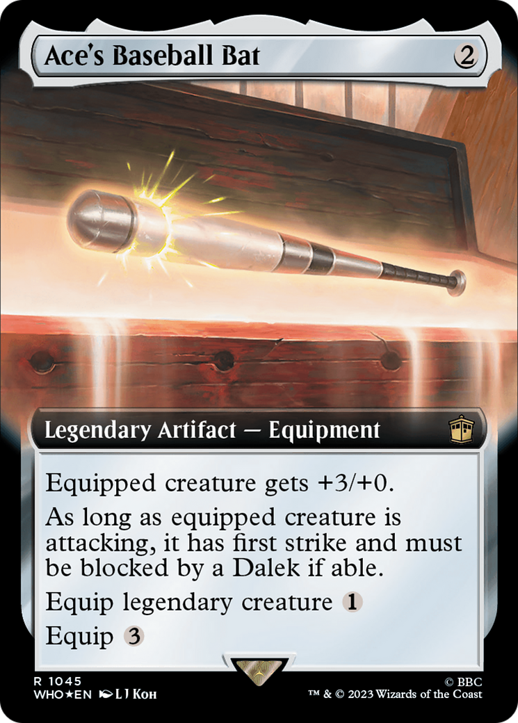 Ace's Baseball Bat (Extended Art) (Surge Foil) [Doctor Who] | Odin's Place