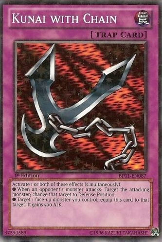 Kunai with Chain [BP01-EN087] Starfoil Rare | Odin's Place