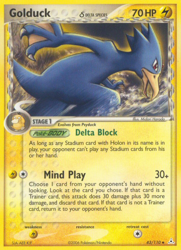 Golduck (43/110) (Delta Species) [EX: Holon Phantoms] | Odin's Place