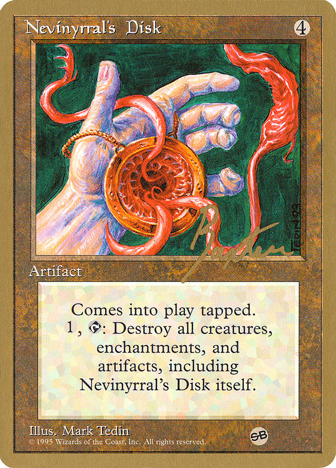 Nevinyrral's Disk (George Baxter) (SB) [Pro Tour Collector Set] | Odin's Place