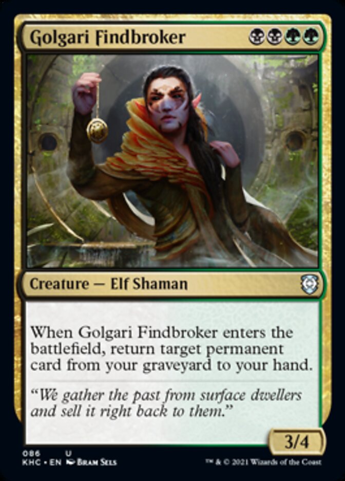 Golgari Findbroker [Kaldheim Commander] | Odin's Place