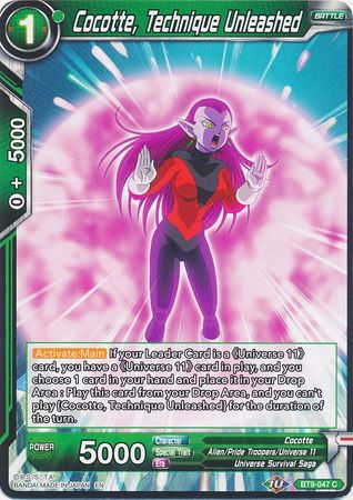 Cocotte, Technique Unleashed (BT9-047) [Universal Onslaught] | Odin's Place