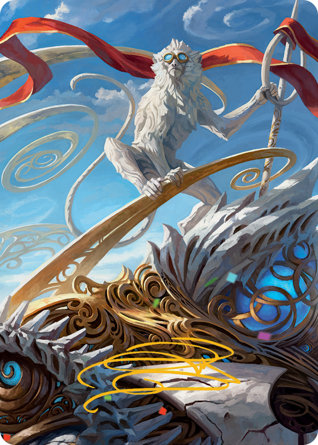 Ragavan, Nimble Pilferer Art Card (Gold-Stamped Signature) [March of the Machine Art Series] | Odin's Place
