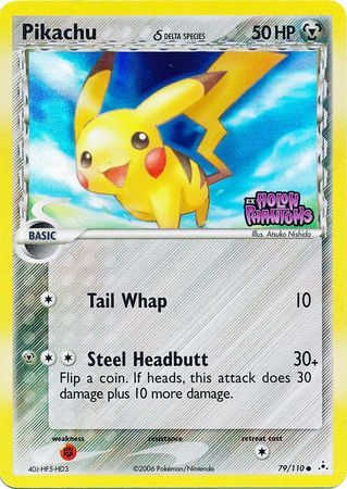 Pikachu (79/110) (Delta Species) (Stamped) [EX: Holon Phantoms] | Odin's Place
