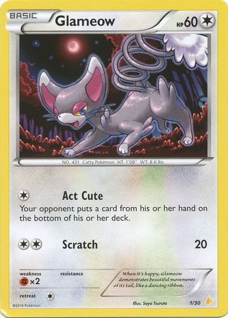 Glameow (1/30) [XY: Trainer Kit 3 - Pikachu Libre] | Odin's Place