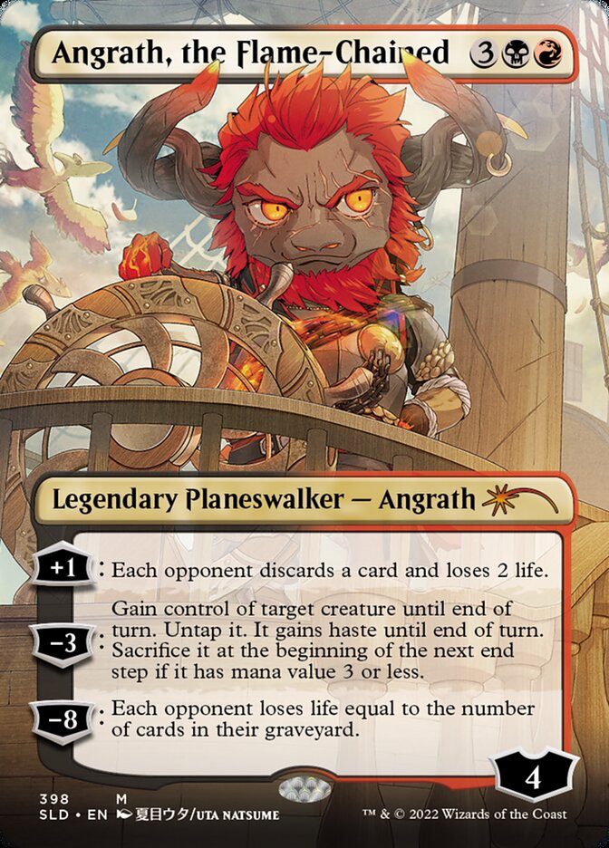 Angrath, the Flame-Chained (Borderless) [Secret Lair Drop Series] | Odin's Place