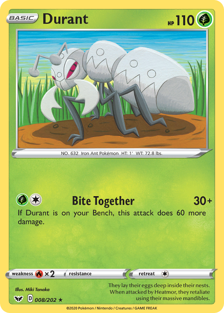 Durant (008/202) [Sword & Shield: Base Set] | Odin's Place