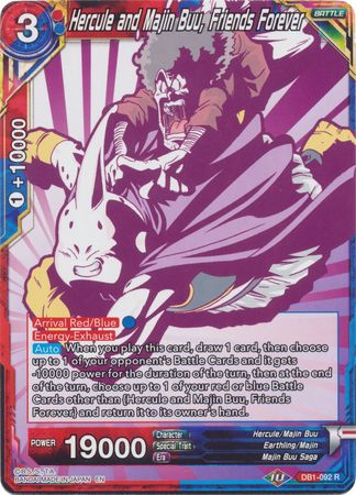 Hercule and Majin Buu, Friends Forever (Alternate Art) (DB1-092) [Special Anniversary Set 2020] | Odin's Place