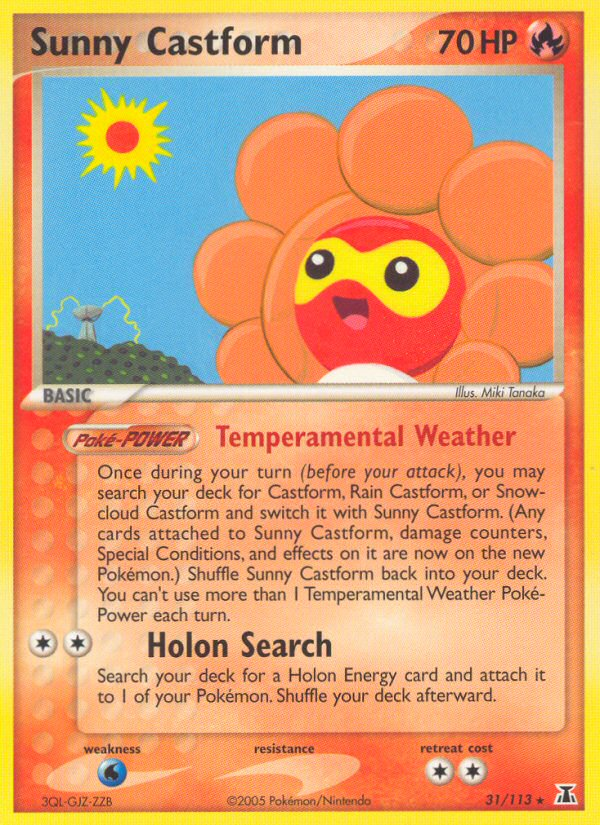 Sunny Castform (31/113) [EX: Delta Species] | Odin's Place