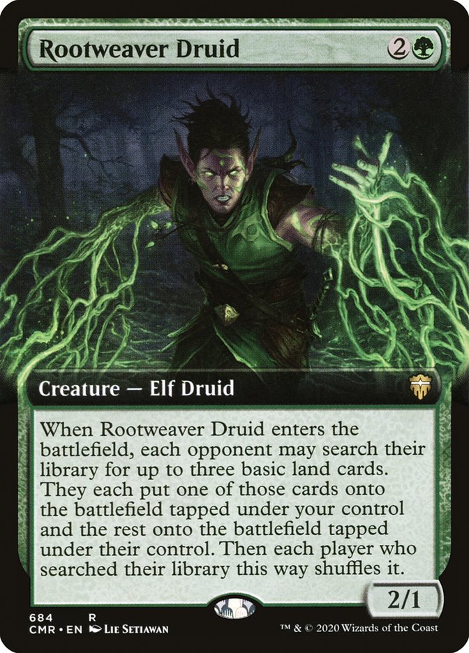 Rootweaver Druid (Extended Art) [Commander Legends] | Odin's Place