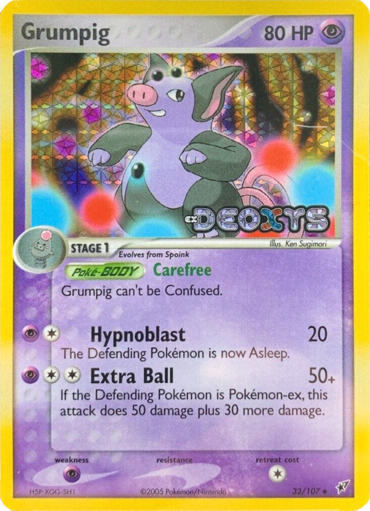 Grumpig (32/107) (Stamped) [EX: Deoxys] | Odin's Place