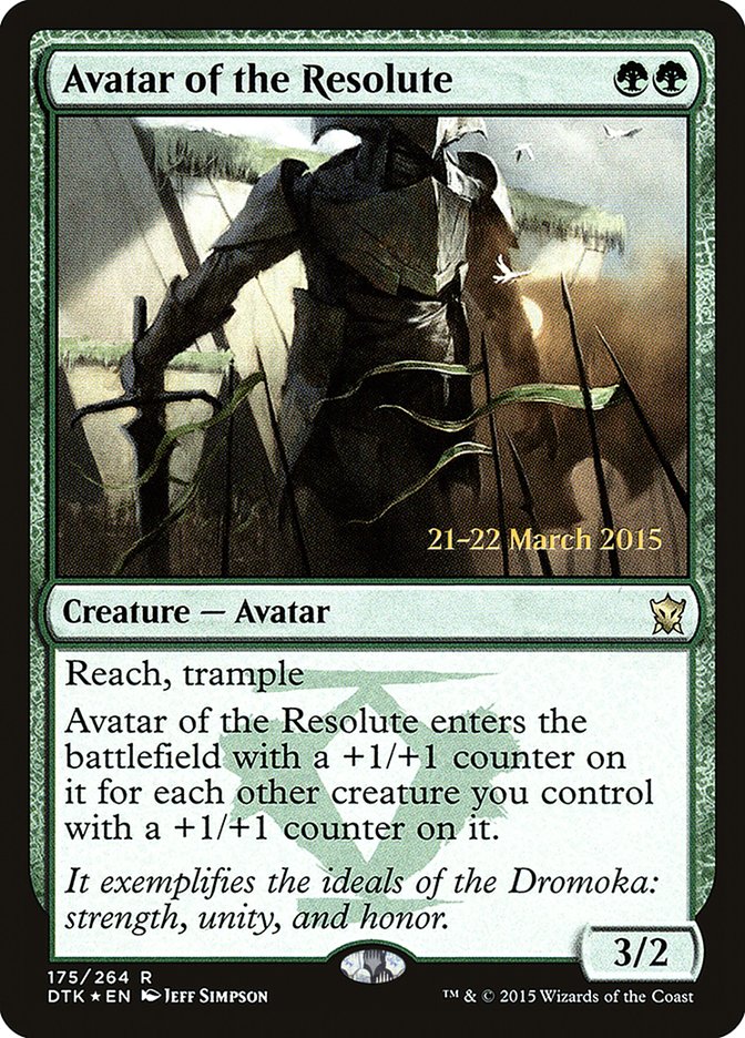 Avatar of the Resolute (175) [Dragons of Tarkir Prerelease Promos] | Odin's Place