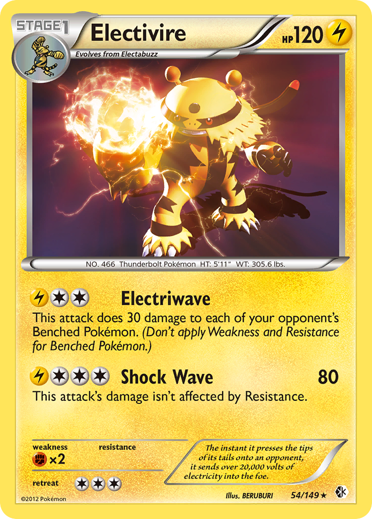 Electivire (54/149) [Black & White: Boundaries Crossed] | Odin's Place