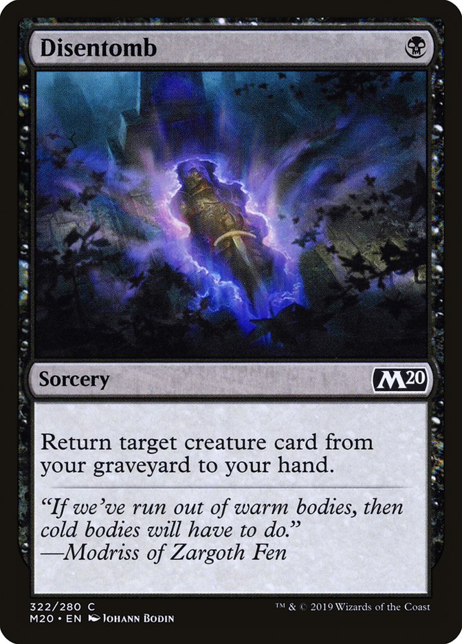 Disentomb [Core Set 2020] | Odin's Place