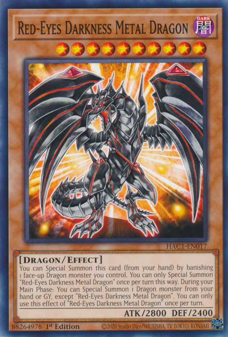 Red-Eyes Darkness Metal Dragon [HAC1-EN017] Common | Odin's Place