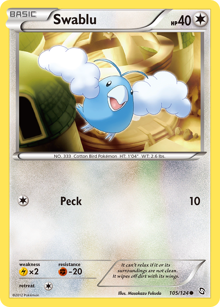 Swablu (105/124) [Black & White: Dragons Exalted] | Odin's Place