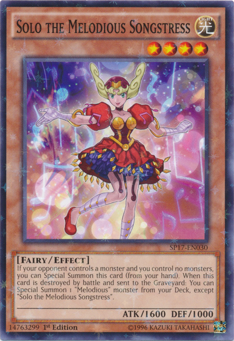 Solo the Melodious Songstress [SP17-EN030] Starfoil Rare | Odin's Place