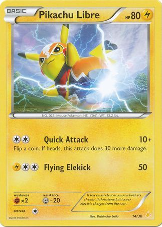 Pikachu Libre (14/30) [XY: Trainer Kit 3 - Pikachu Libre] | Odin's Place