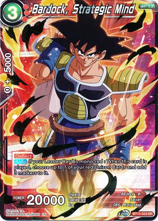 Bardock, Strategic Mind (BT11-025) [Vermilion Bloodline 2nd Edition] | Odin's Place