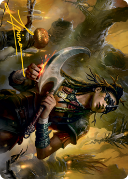 Harvesttide Sentry Art Card (Gold-Stamped Signature) [Innistrad: Midnight Hunt Art Series] | Odin's Place