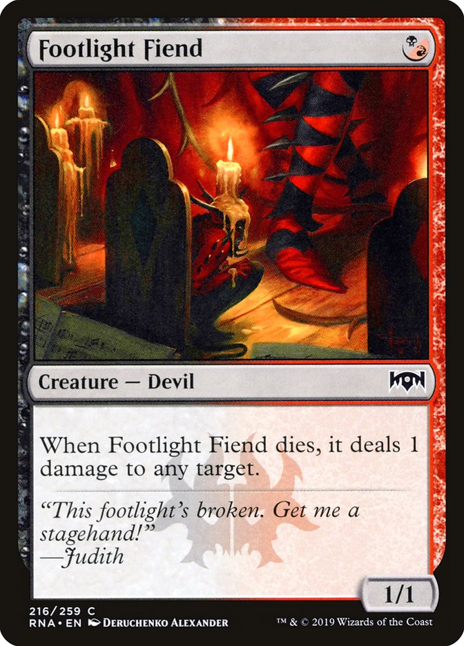 Footlight Fiend (216) [Ravnica Allegiance] | Odin's Place