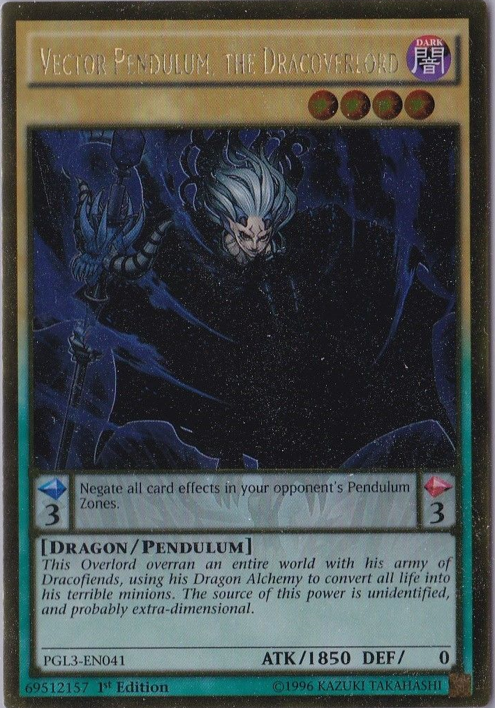 Vector Pendulum, the Dracoverlord [PGL3-EN041] Gold Rare | Odin's Place